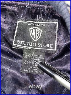 Warner Brothers Rare Vintage Studio Store, Men's S Suede Varsity Jacket