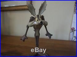 Warner Brothers Rare Wile E Coyote Resin Statue Figurine Ornament Loony Tunes