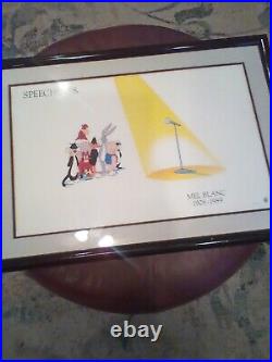 Warner Brothers SPEECHLESS 1989 framed print picture RARE