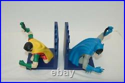 Warner Brothers Store Batman and Robin Bookends Rare New in Box Statue 1999