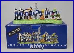 Warner Brothers Store Looney Tunes Menorah with box Hanukkah 1998 RARE HTF
