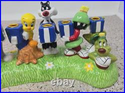 Warner Brothers Store Looney Tunes Menorah with box Hanukkah 1998 RARE HTF