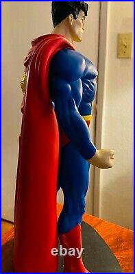 Warner Brothers Studio Large Superman Bust Statue Collector's Item RARE