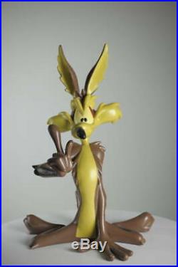 Warner Brothers Wiley Coyote Statue Figure Vintage Collector Rare Big Size Junk