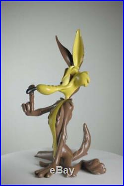 Warner Brothers Wiley Coyote Statue Figure Vintage Collector Rare Big Size Junk
