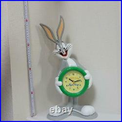 Warner brothers Loony Toons Bugs bunny Table clock Alarm clock 42cm Vintage Rare