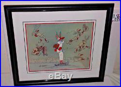 Warner brothers cel bugs bunny baseball bugs signed friz freleng rare art cell