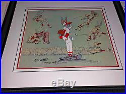Warner brothers cel bugs bunny baseball bugs signed friz freleng rare art cell