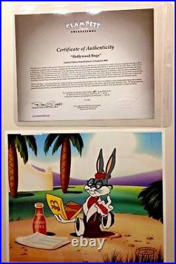 Warner brothers cel bugs bunny hollywood bugs rare number 1 artist proof cell