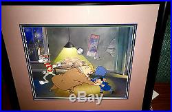 Warner brothers cel bugs bunny rocky bugs & thugs rare virgil ross art cell