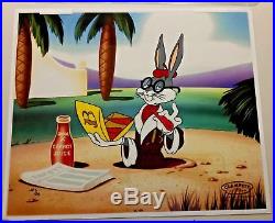 Warner brothers cel hollywood bugs bugs bunny rare number 1 artist proof cell