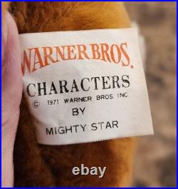 Wile E. Coyote 1971 Plush Jumbo Warner Bros. Mighty Star Vintage Rare Wile E. Coyote 1971 Plush Jumbo Warner Bros. Mighty Star Vintage Rare