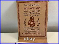 Wile E Coyote Limited Edition Warner Brothers ACME Watch New Extremely Rare Wile E Coyote Limited Edition Warner Brothers ACME Watch New Extremely Rare