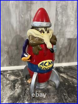 Wile E Coyote Rocket Road Runner Piggy Bank Warner Bros WB RARE Mint Condition