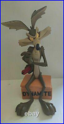 Wile E Coyote Warner Bros Looney Tunes statue big fig figurine figure RARE