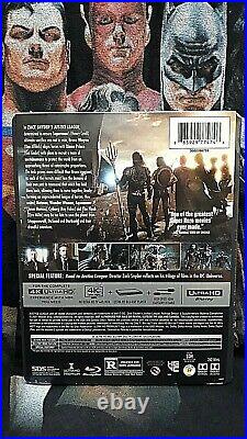 Zack Snyder's Justice League Rare Best Buy Steelbook 4K UltraHD Blu-Ray